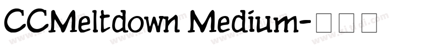 CCMeltdown Medium字体转换